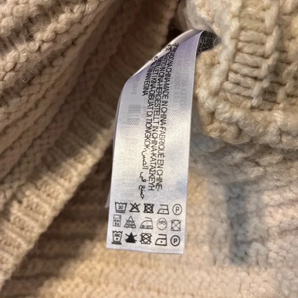 Zara Ivory Pullover Sweater Woven Textures. NWT! S. - Picture 8 of 15
